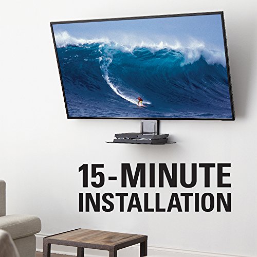 Sanus Tempered Glass On-Wall Av Shelf For Streaming Devices, Game Consoles, And Cable Boxes - Soa-Avs1 #TOP5