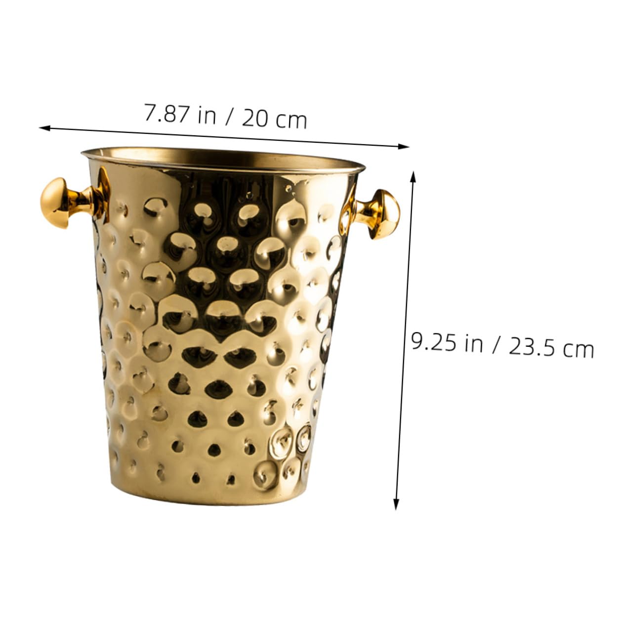Zerodeko 1Pc Papas Fritas Lata Hielo Botella De Vino Cubo Cesta De Bocadillos Enfriador De Metal Cubo De Metal Refrigeradores Grandes Cubo De Bebidas De Metal Enfriador De Vino Botella De