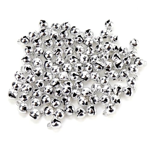 Antrader 6mm Mini Jingle Bells Jingle Bells for Crafting 100Pcs