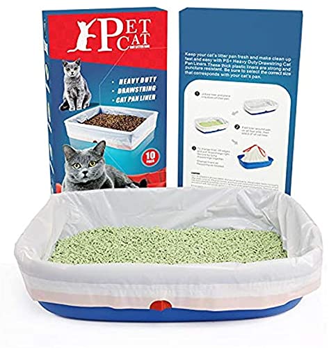 メガトレー (専用ライナー 91.4*48.3cm(10枚入り)) 自動ネコトイレ 猫ごみ袋ペットうんち廃棄袋お手入れが簡単 滴りにくい、繰り返し使用可能、お皿を洗う必要がない、10Kgの積載 (91.4*48.3cm(10枚))