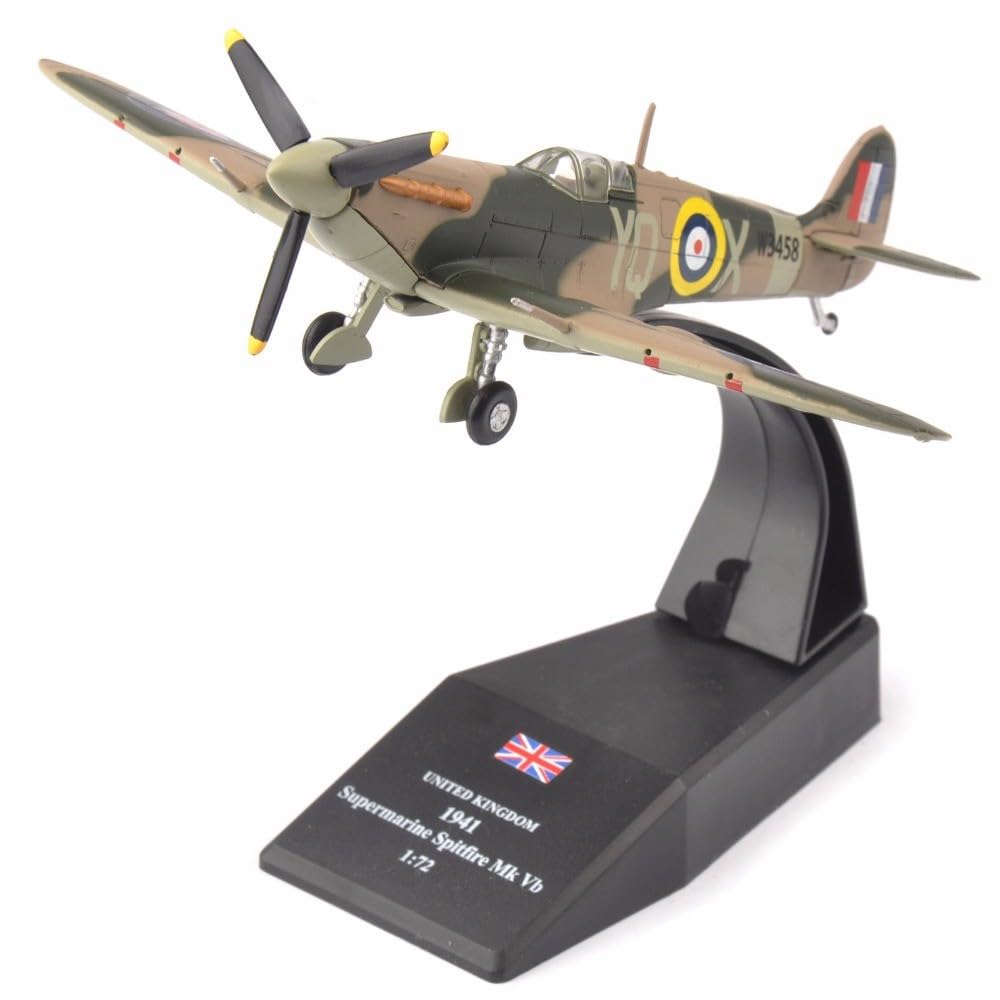 Airmodels Mixed Supermarine Spitfire Mk Vb Diecast Aircraft Model 1/72 Scale Plane Toy Collectable Gift