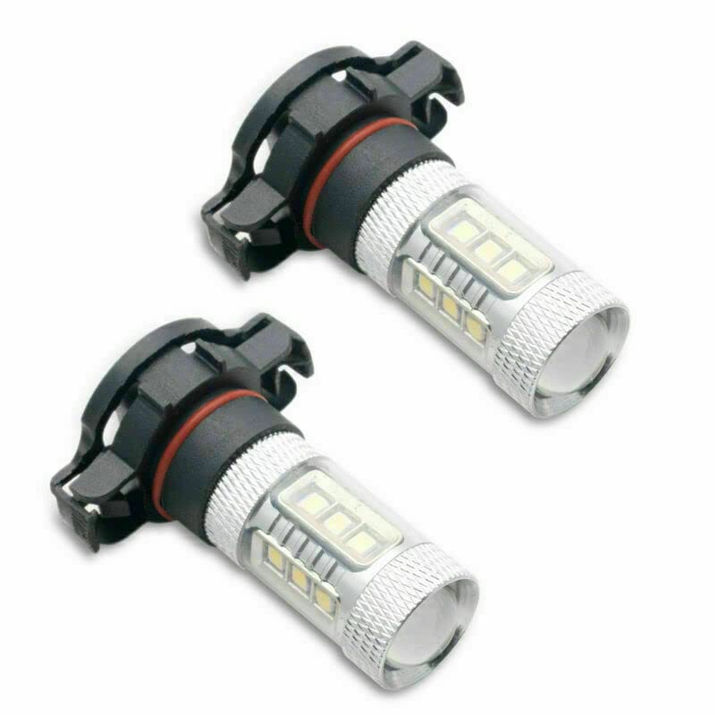 Coppia di lampadine fendinebbia LED 12V 80W H16 PS19W 5202 super luminose 6500K Canbus senza errori, luci diurne, luce bianca
