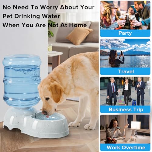 Kenond Water Dispenser Station for Large Dogs,3 Gallon/11L Gravity Automatic Feeder, Dog Water Bowl Dispenser,Large Size Dog Drinking Fountain - Image 5