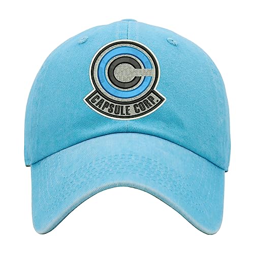 Image of ALLNTRENDS Capsule Corp Washed Pigment Dyed Baseball Cap