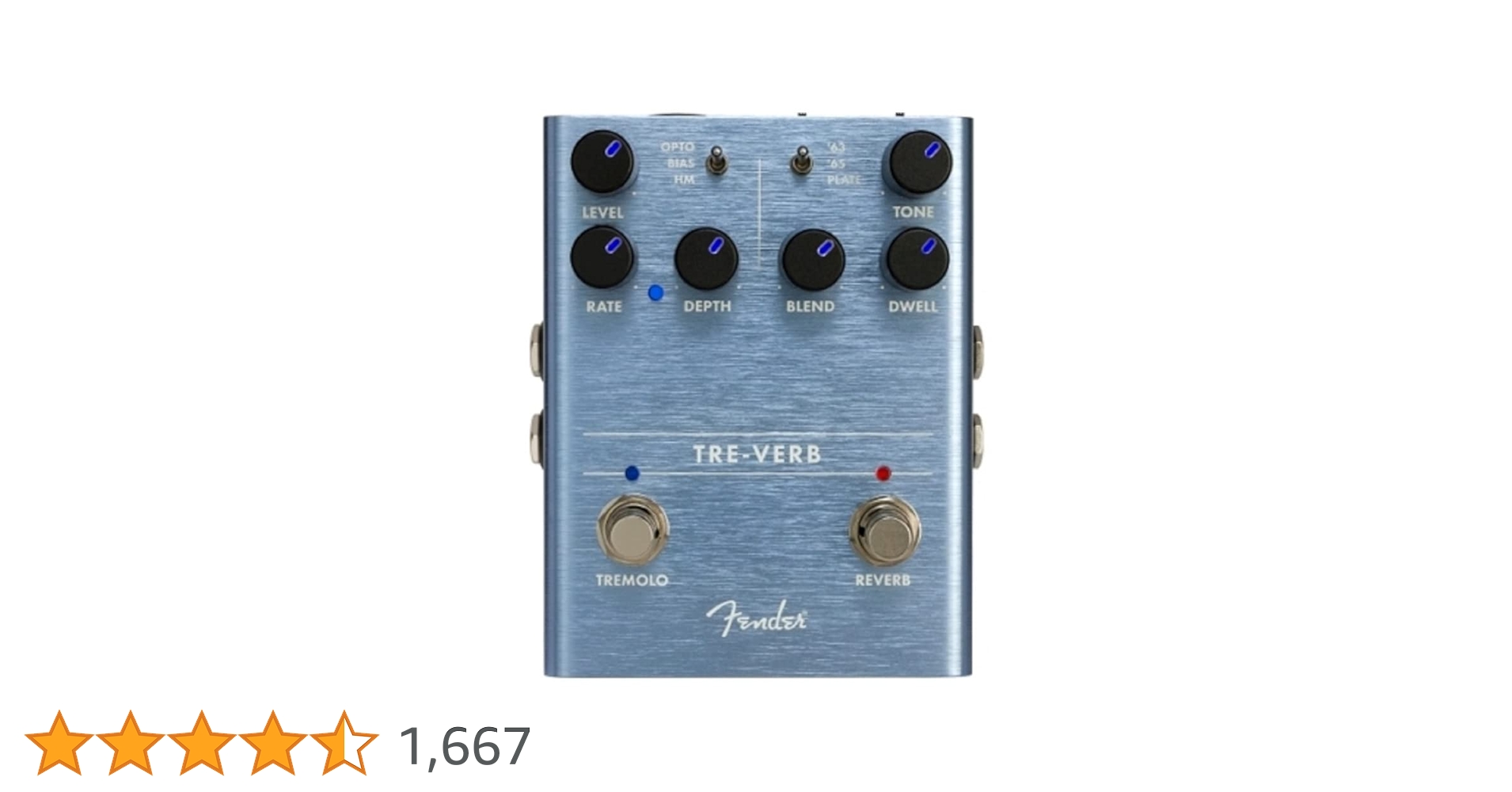【美品】Fender tre-verb エフェクター Amazon | Fender エフェクター Tre-Verb Digital Reverb/Tremolo