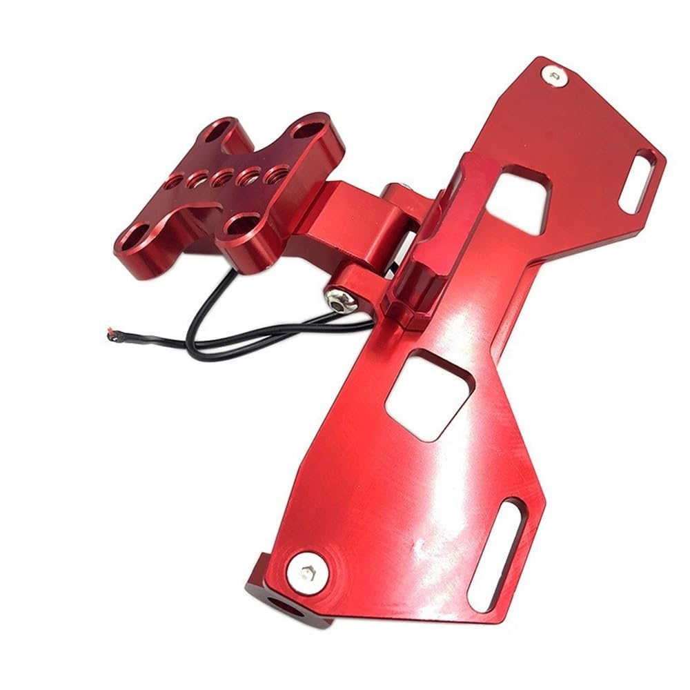 DDGBERFP For Yamaha R15 V3 Motorcycle License Plate Holder Tail Tidy Mudguard Eliminator(Red)