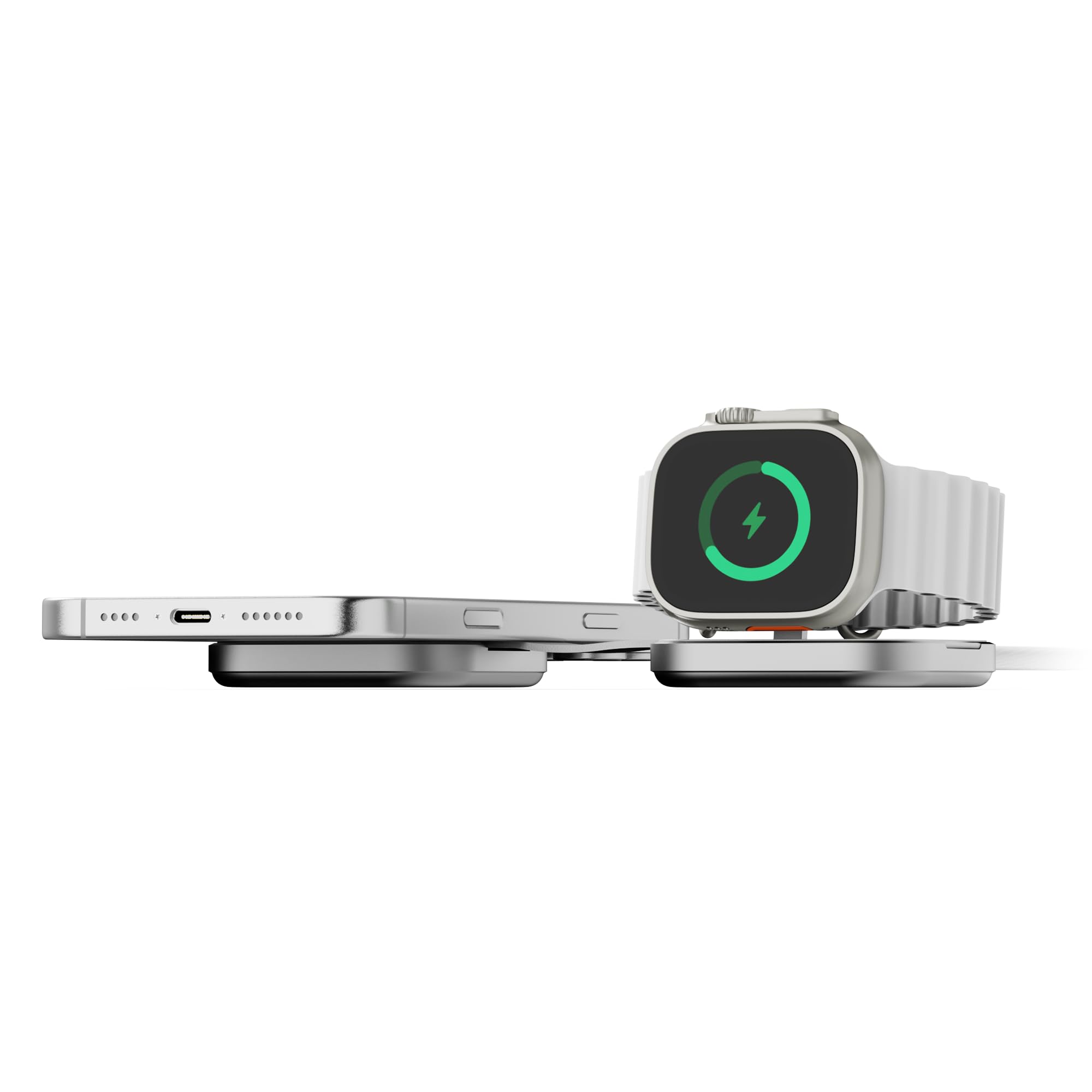 LINQ Caricatore Wireless 2 in 1 Pieghevole – Stazione di Ricarica Wireless per Smartphone e Auricolari LQTC021