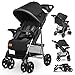 LIONELO Emma Plus Kinderwagen bis zu 15 kg, Kindersportwagen, leicht modern klein Buggy mit Liegeposition, zusammenklappbar, große Räder, großer Korb, Tasche