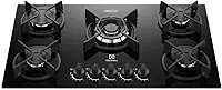 Electrolux Cooktop 5 Bocas a Gás Electrolux Mesa Vidro Experience ChamaPrecisa e Multi Chama (KE5GC) Bivolt