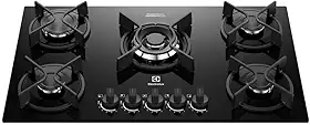 Electrolux Cooktop 5 Bocas a Gás Electrolux Mesa Vidro Experience ChamaPrecisa e Multi Chama (KE5GC) Bivolt