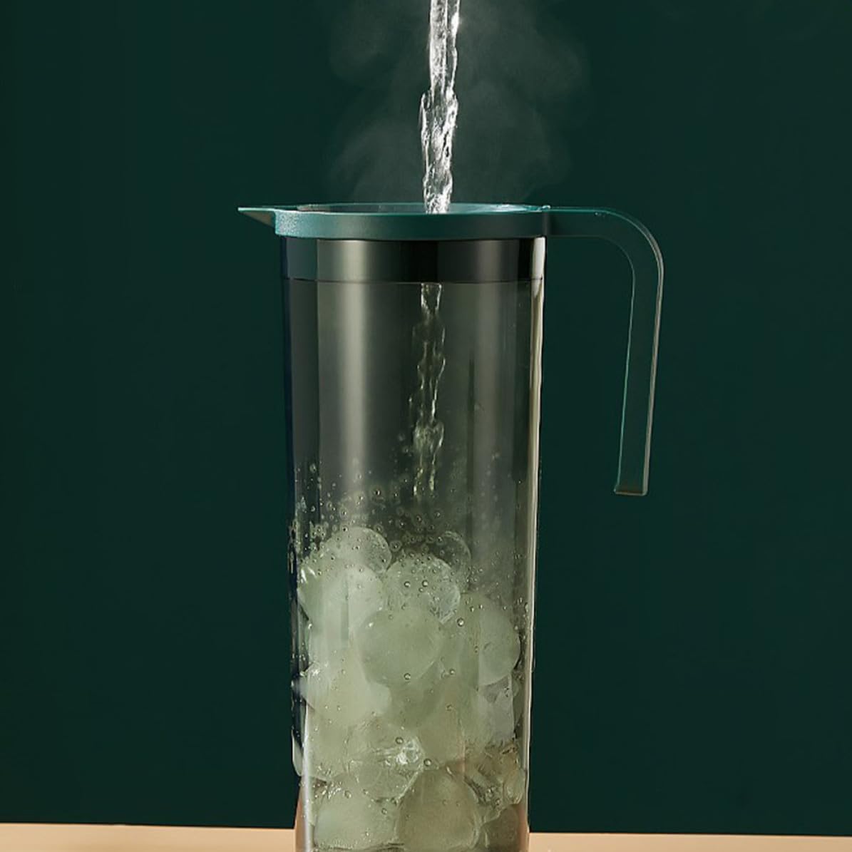 Jarra para Bebidas Fría de 1.2l Diseño Elegante y Resistente al Calor, Práctica para Servir Agua y Cerveza en Cenas y Otras Ocasiones