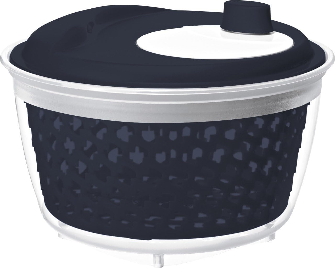 Rotho Salatschleuder Fresh 4,5 l, Midnight blau