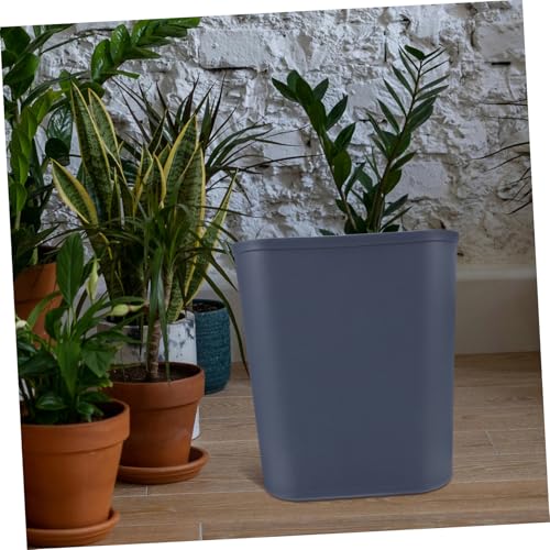 Caneca de basura rectangular de plástico PRETYZOOM miniatura 4