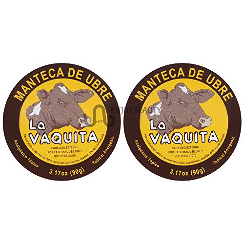 Manteca De Ubre La Vaquita 3.17 Oz. Topical Analgesic 2-Pack