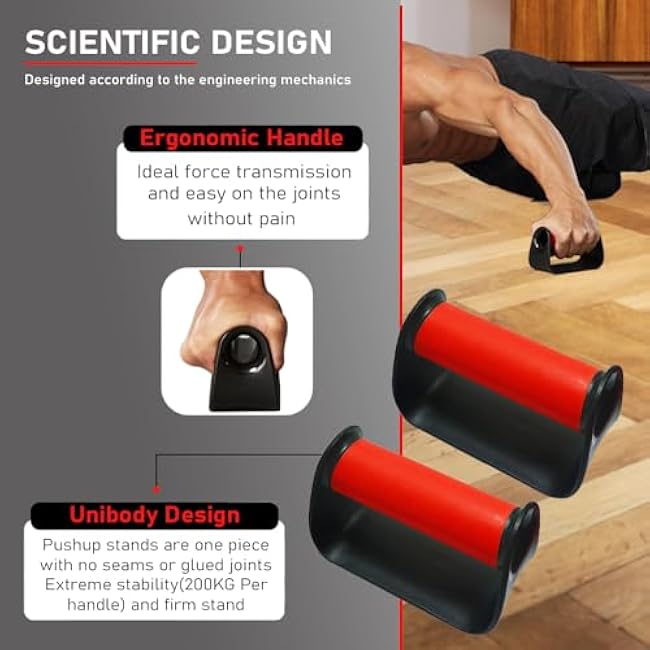 Portable Push Up Handles Bars,Strength Training Push Up Handle,Portable Calisthenics Bar for Home Gym Workout, Pushup Bar Calisthenics Equipment,Bearing capacity 300kg