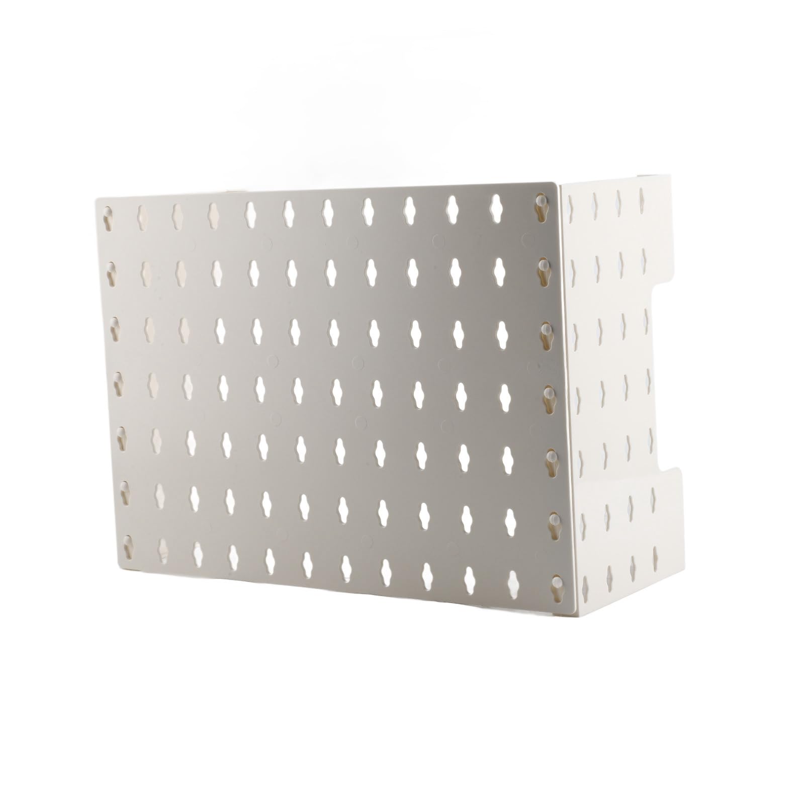 Pssopp Pannello Forato da Parete, Kit per Montaggio a Muro con Custodia per Tubi Caldaia e Cuscinetti Autoadesivi per Organizzazione Bagno e, Grande