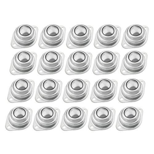 Aexit CY-25A 1-inch Carbon Steel Roller Ball Flange Conveyor Transfer Bearing 20pcs (9bd0d3eafdb1d09ab18166a7ae4aed6d)