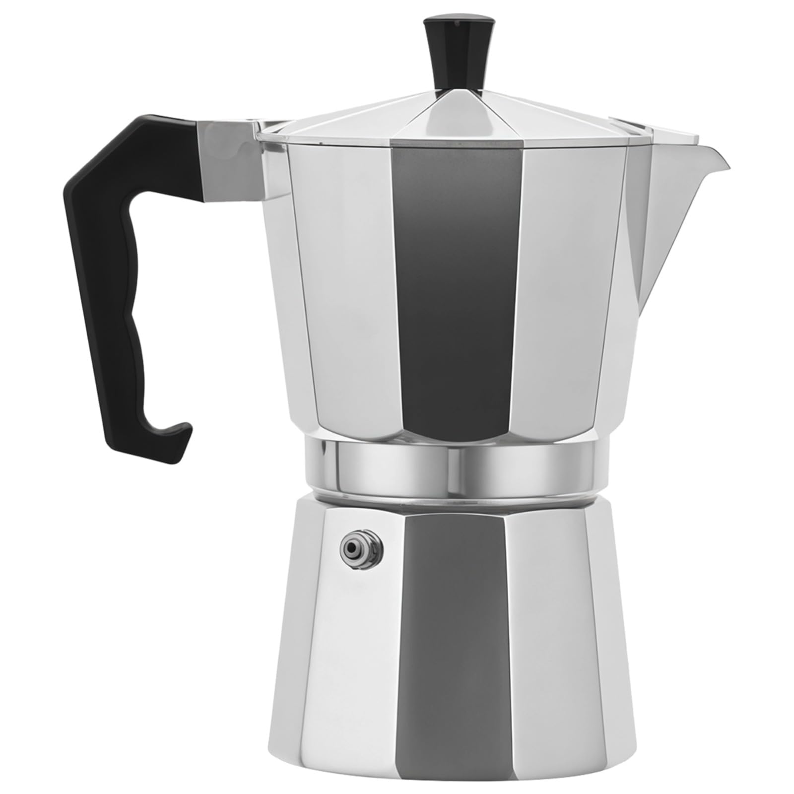 Cafetera italiana de 6 tazas para disfrutar de un espresso tradicional en cocinas de inducción