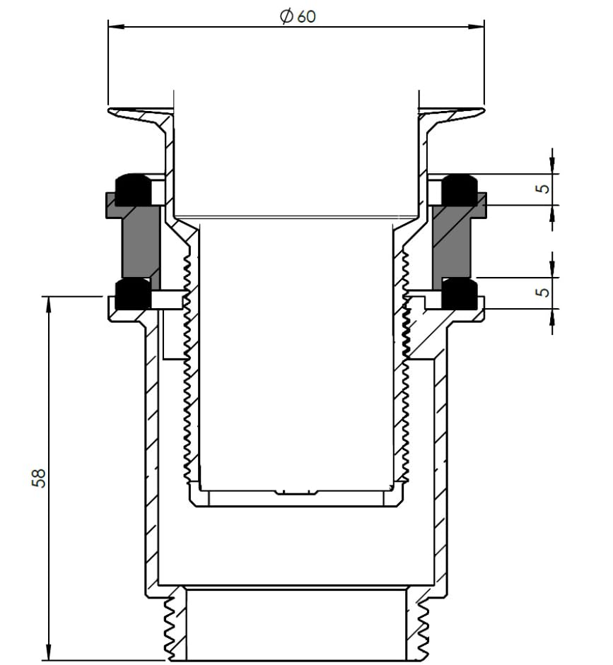 TRINNITY Ablaufventil Push-Down 1 1/4" verchr. f.Waschtisch mit u.ohne Überl | PUSHDO