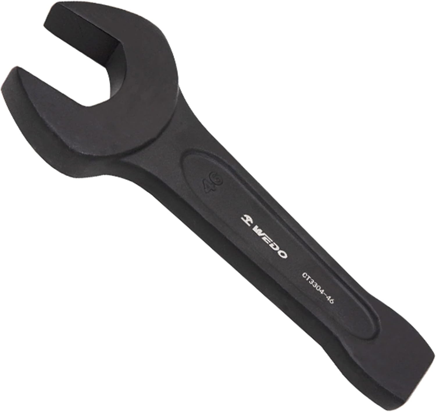 WEDO Striking Open End Wrench,Box Wrench,40 Chrome Steel,Size 38mm,Length 220mm,One-time Die Forged,Strong Torque,High Strength,Wear Resistance,Black-Spray on Surface,DIN133 Standard