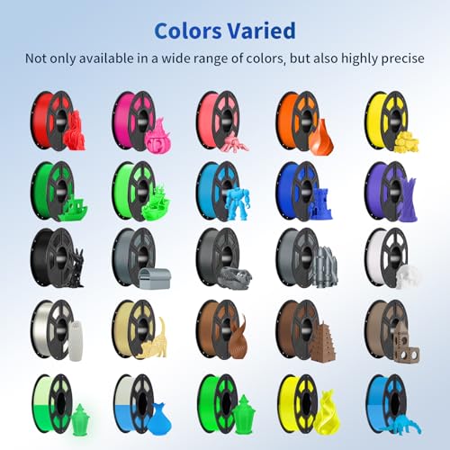 Image of ANYCUBIC PLA 3D Printer Filament Bundle 4KG, 3D Printing PLA Filament 1.75mm Dimensional Accuracy + /- 0.02mm, 4 Pack 1KG Spool (2.2 lbs), 2 Pack of Black & 2 Pack of White