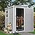 VINGLI 5x4 FT Outdoor Plastic Storage Shed, Patio Storage Bins with Weatherproof, Lockable Design with Large Capacity for Garden Tools, Toys, Light Grey