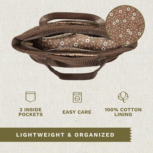 Bella Taylor Large Tote | Lightweight Quilted Fabric Tote Bags for Women4