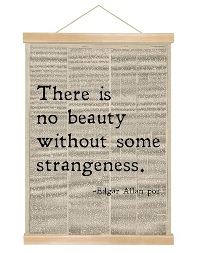 You found a duck Edgar Allan Poe Quote Wall Art Decor,Vintage Dictionary Page Print on Linen Canvas...