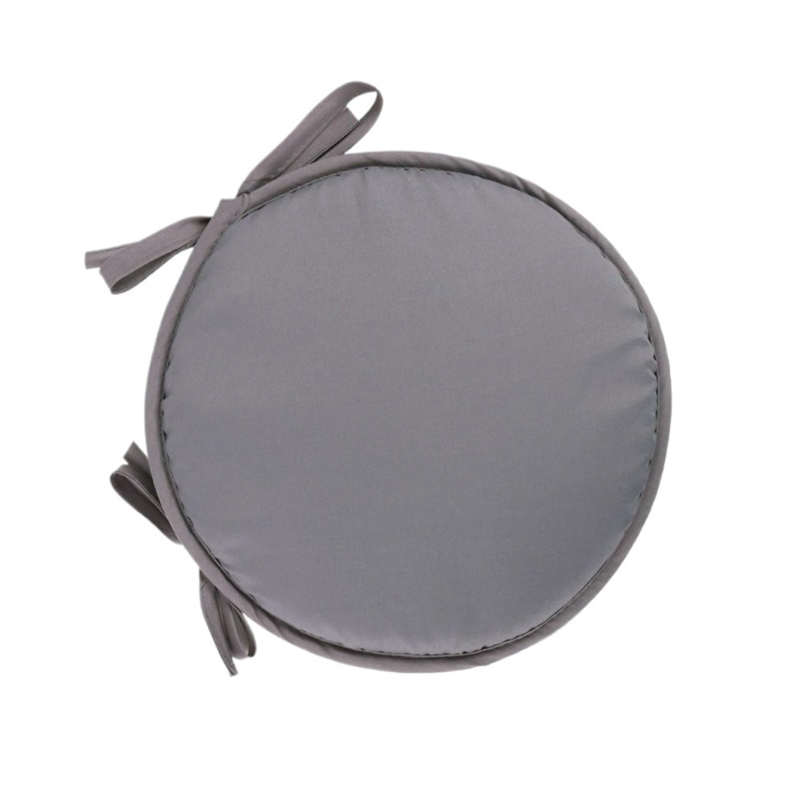 Gwyzax Stool Cushions 5 PCS Household Round Stool Cushion Thickened Sponge Fart With Strap Simple Fabric Design(Light gray,30cm)