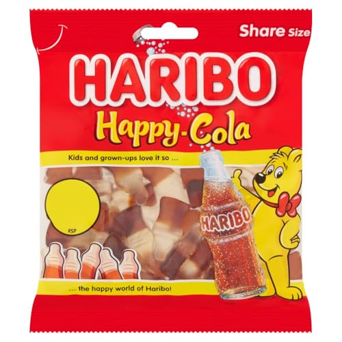 Image of HARIBO Happy Cola Share Size, Red & White, 140 g