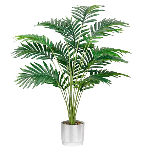 Laelfe 71 cm Pianta Finta da Interno Monstera - 18 Foglie Monstera Pianta Finta di Palma Tropicale Artificiale Per Decorazione Interna Esterna di Casa, Ufficio, Giardino, Soggiorno