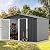 DWVO 10'x8' Large Metal Outdoor Storage Shed, Heavy Duty Tool Storage Sheds for Backyard Patio Lawn - Ideal for Bicycles, Garden Tools, and Lawn Equipment, Easy-to-Assemble, Dark Gray
