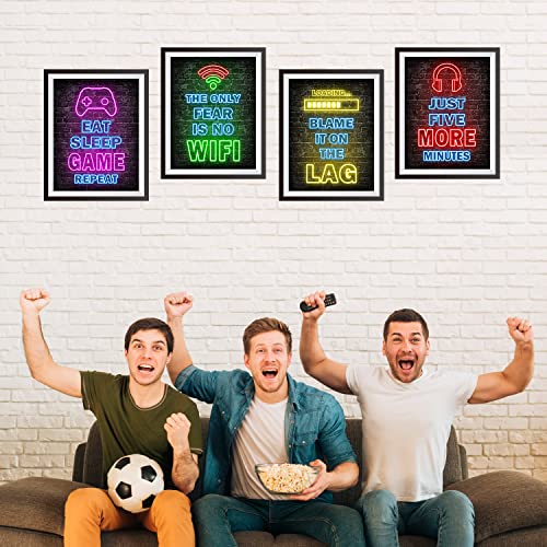 Simimi Art VBPA-LM6UY-B7-08 Printed Neon Gaming Posters Set Of 4 thumb #4