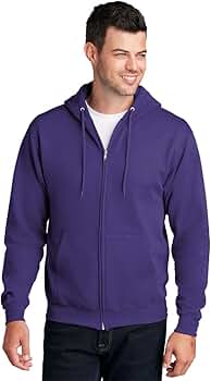 Amazon.com: Port & Company - Core Fleece Full-Zip Hooded