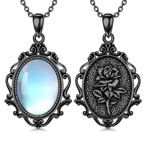 PELOVNY ���[�Y�l�b�N���X 925�X�^�[�����O�V���o�[ ���[���X�g�[�� �^�[�R�C�Y ���j�� �l�b�N���X �r�N�g���A�� �J���I ���[�Y ���B���e�[�W �E�G�X�^���W���G���[ �N���X�}�X �o�����^�C���f�[ �M�t�g �����p, Normal, �X�^�[�����O�V��