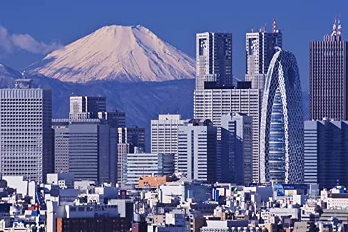 【日本の風景ポストカード】世界遺産富士山と新宿副都心 高層ビル群のハガキはがき絵葉書 【日本の風景ポストカード】世界遺産富士山と新宿副都心 高層ビル群のハガキはがき絵葉書