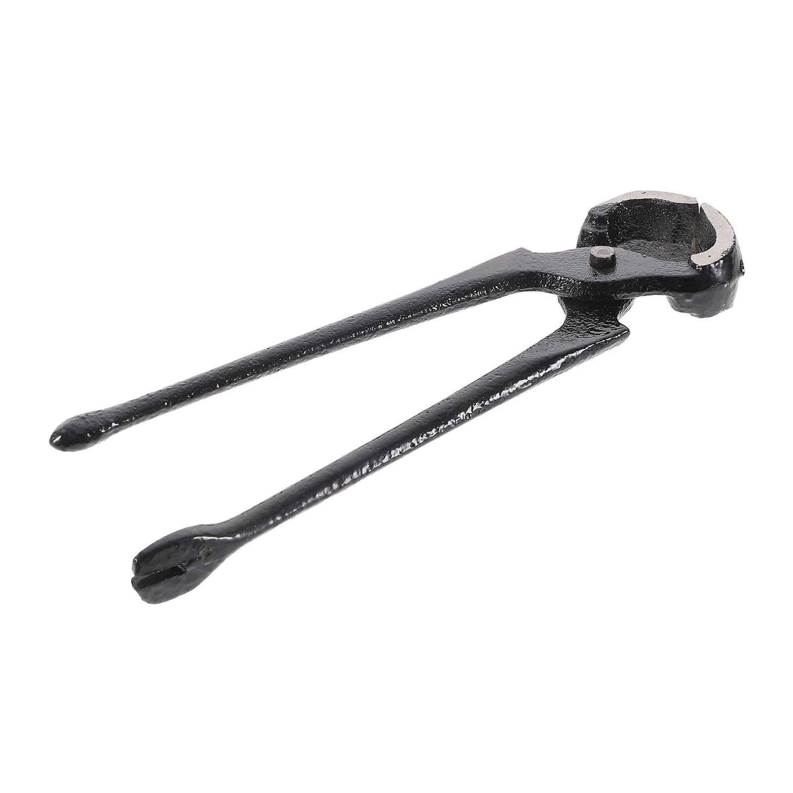 Pinza per Rimozione Chiodi in Ferro, Design a Sfera e Forca, Nera, per Riparazione Scarpe e Tacchi Alti, Uso Versatile, 15 CM
