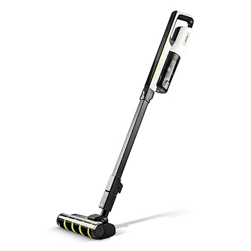Karcher VC 4S Cordless 220-Watt Portable Handheld Bagless Vacuum Cleaner, with Rechargeable Lithium-Ion Battery for Floors, Carpets, Upholstery, Furniture & Cars (White)
