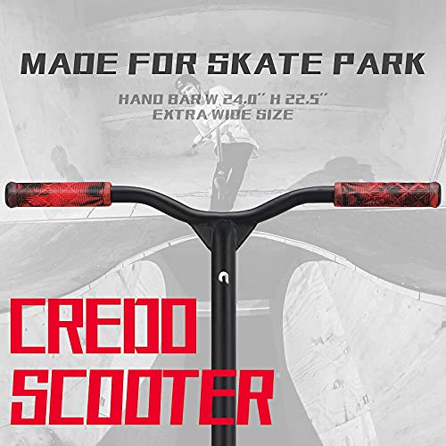 Credo Street Stunt Scooter Pro Scooter-Trick Scooter-Designed For Boys And Girls-Freestyle Scooter Perfect For 8+ And Suitable For Riders Of All Levels (C6 Silver/Red) #TOP1