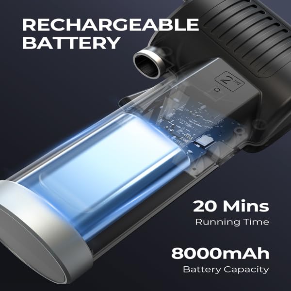 NovaXZ Compressed Air Duster, New Generation Canned Air, 36000 RPM Electric Air Can for Computer Keyboard Electronics Cleaning,