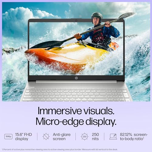 HP 15s,12th Gen Intel Core i3-1215U, 8GB DDR4, 256GB SSD, Anti-Glare, Micro-Edge, 15.6-inch(39.6cm) FHD Laptop, Intel UHD Graphics, Full-Size KB... - Image 3