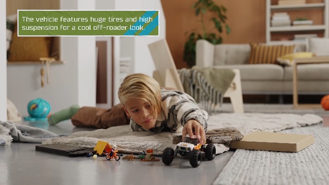 LEGO City 4x4 Off-Roader Adventures Camping Set, Monster Truck