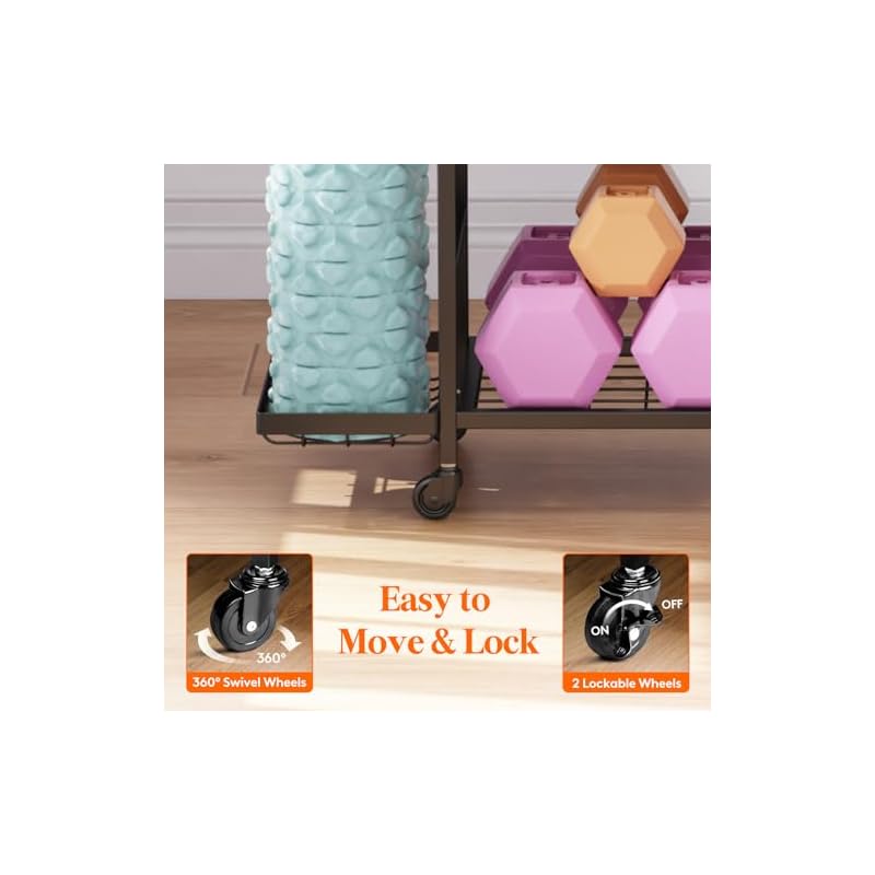 Lifewit Yoga Mat Holder, Home Gym Storage For Yoga Equipments,Fitness Equipments Organizer - Image 7