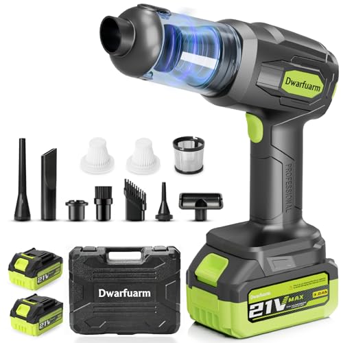 Dwarfuarm Car Vacuum Portable Cordless, 20000Pa-75000RPM High Power Dust Buster, 4-in-1 Handheld Vacuum Cleaners for Home, Car, Pet Hair, Keyboard