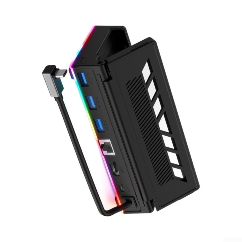 Docking Station per steam Deck RGB 4K 100W per pd Docking Station