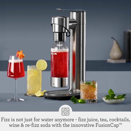 Breville InFizz Fusion Sparkling Drink Carbonator, Brushed Stainless Steel - image 2