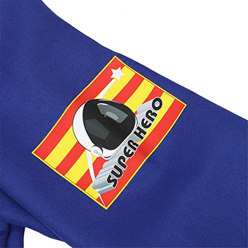 frawirshau Astronaut Costume Adult Role Play Cosplay Costumes Spaceman Flight Jumpsuit Space Suit for Men Blue S