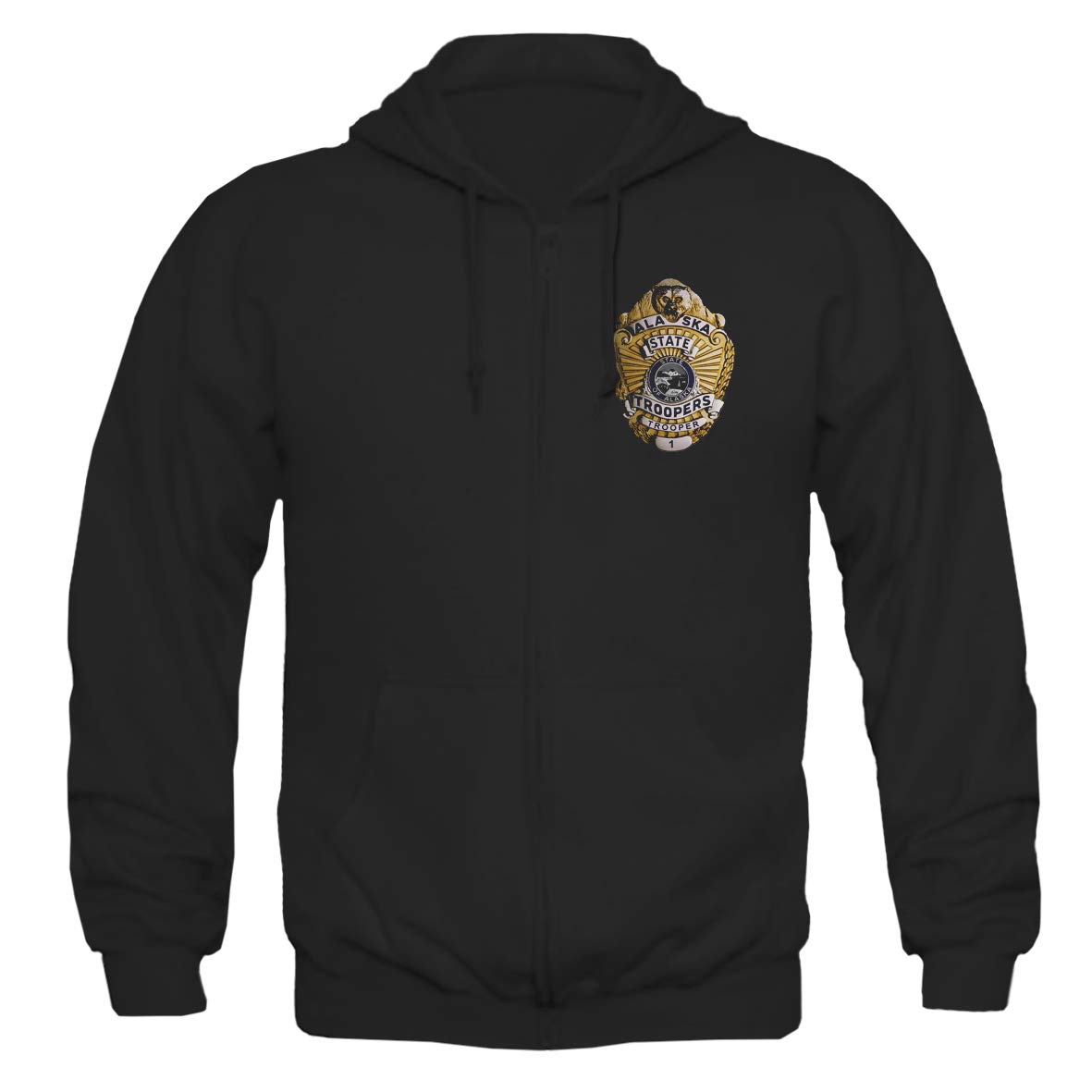 Alaska State Troopers USA FBI Texas Sheriff Marshall America Black Hooded Jacket