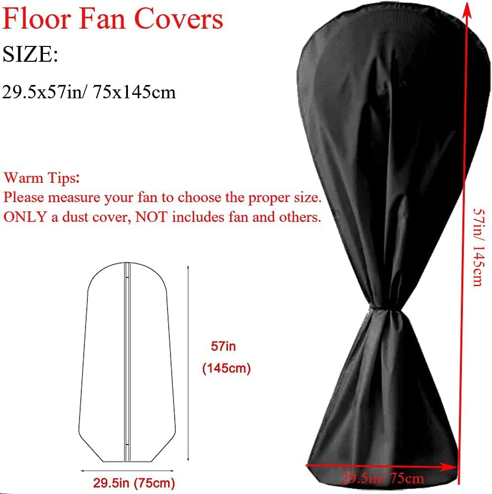 J&C Fan Cover Fan Dust Cover Waterproof Stand Up Floor Fan