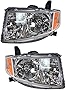 Evan Fischer Headlight Set of 2 Compatible With 2009-2011 Honda Element Clear Lens Driver and Passenger Side